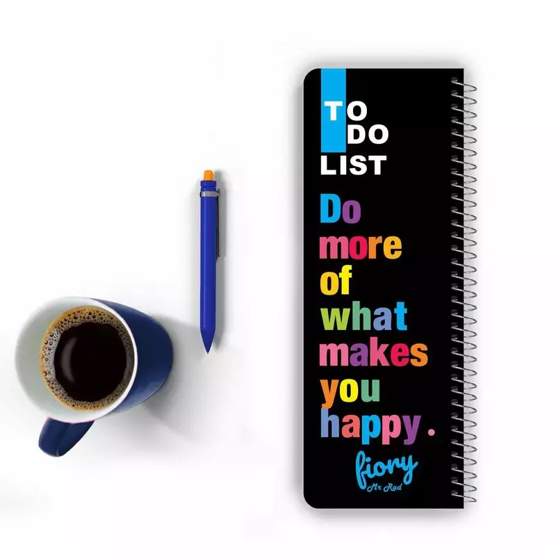 دفترچه یادداشت مستر راد مدل to do list طرح چنل کد 1681 chanel مشکی