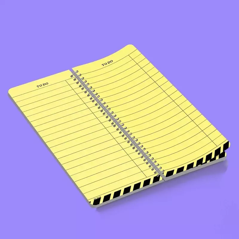 دفترچه یادداشت مستر راد مدل to do list طرح چنل کد 1681 chanel مشکی